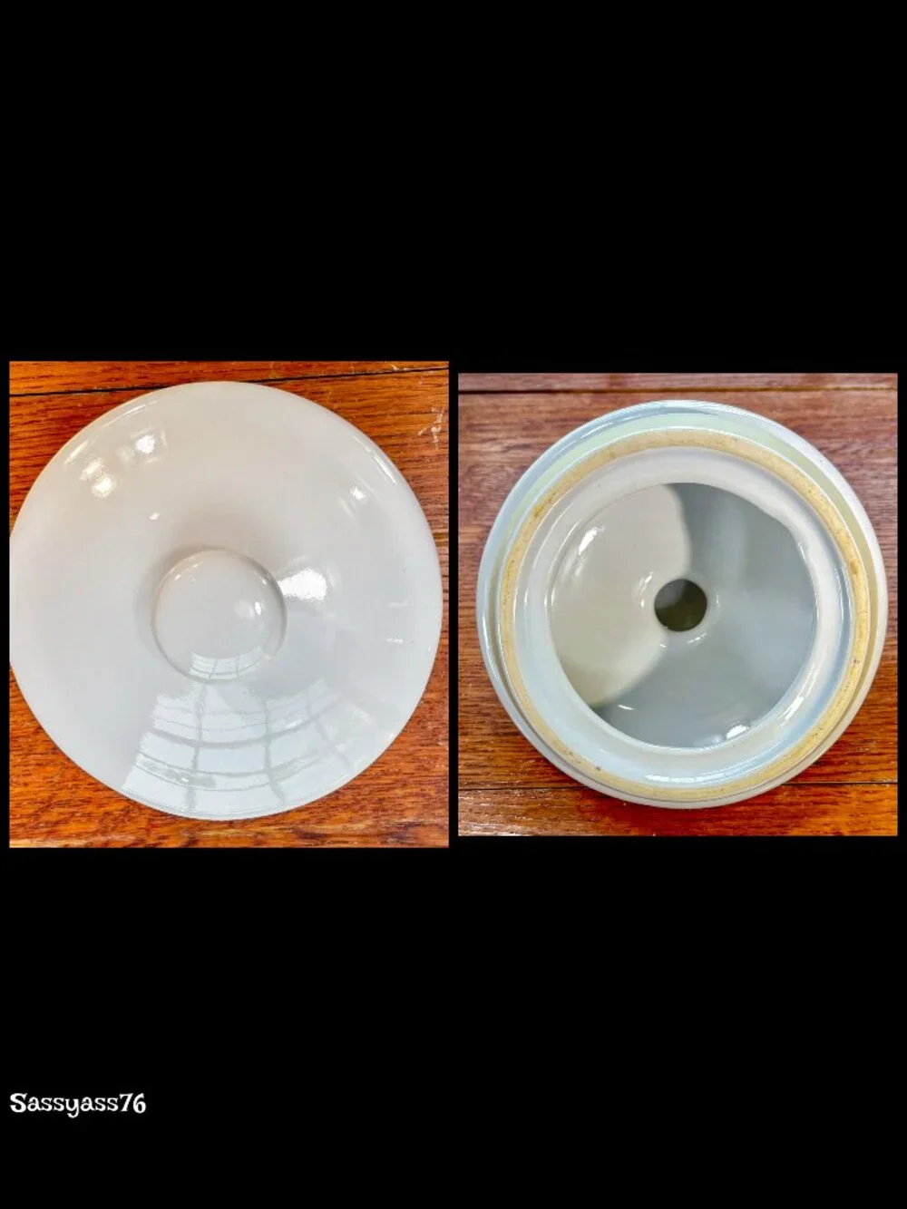 🆕VTG▪️NEWCOR STONEWARE▪️2 Cream Heavy Glazed Ceramic Lidded Kitchen Canisters